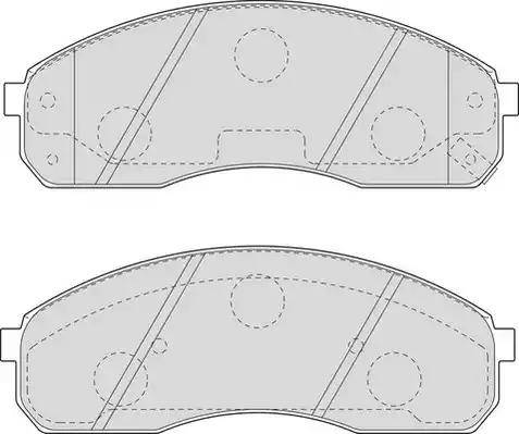 Duron DBP271595 - Kit de plaquettes de frein, frein à disque cwaw.fr