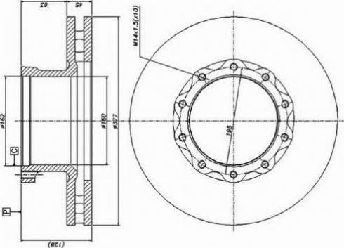 Duron DCR147A - Disque de frein cwaw.fr