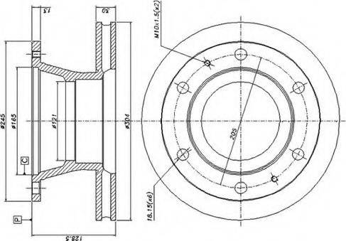 Duron DCR157A - Disque de frein cwaw.fr