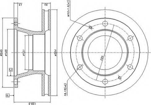 Duron DCR105A - Disque de frein cwaw.fr