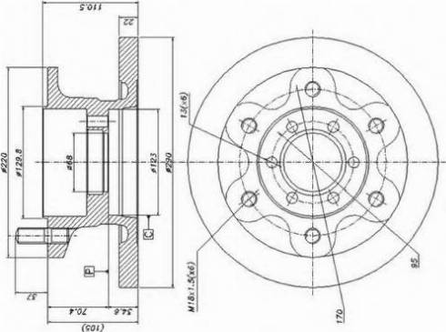 Duron DCR139A - Disque de frein cwaw.fr