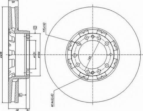 Duron DCR134A - Disque de frein cwaw.fr