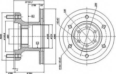 Duron DCR133A - Disque de frein cwaw.fr