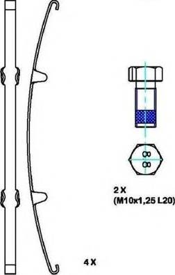 Duron DCV1952B - Kit de plaquettes de frein, frein à disque cwaw.fr