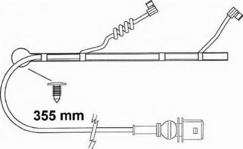 Duron FAI163 - Contact d'avertissement, usure des plaquettes de frein cwaw.fr