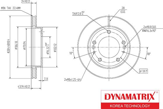 Dynamatrix DBD993 - Disque de frein cwaw.fr