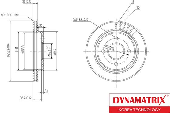 Dynamatrix DBD479 - Disque de frein cwaw.fr