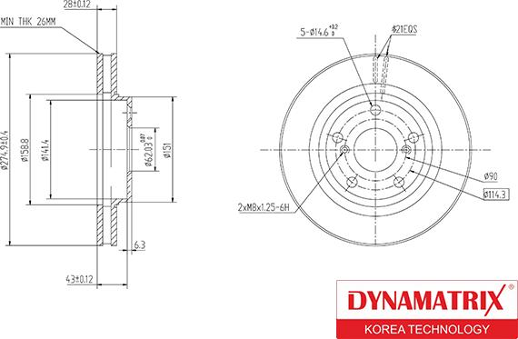 Dynamatrix DBD501 - Disque de frein cwaw.fr