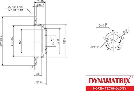 Dynamatrix DBD678 - Disque de frein cwaw.fr