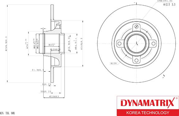 Dynamatrix DBD1560 - Disque de frein cwaw.fr