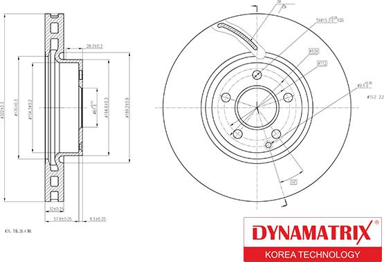 Dynamatrix DBD1692 - Disque de frein cwaw.fr