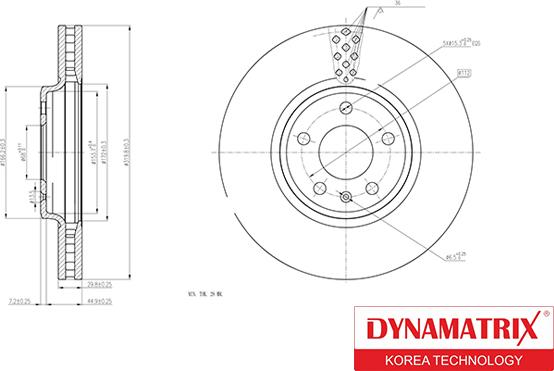 Dynamatrix DBD1664 - Disque de frein cwaw.fr