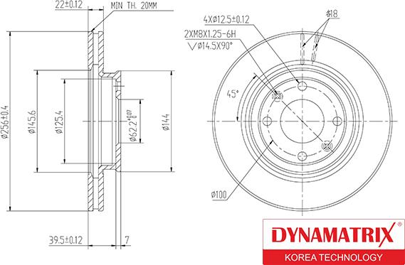 Dynamatrix DBD1603 - Disque de frein cwaw.fr