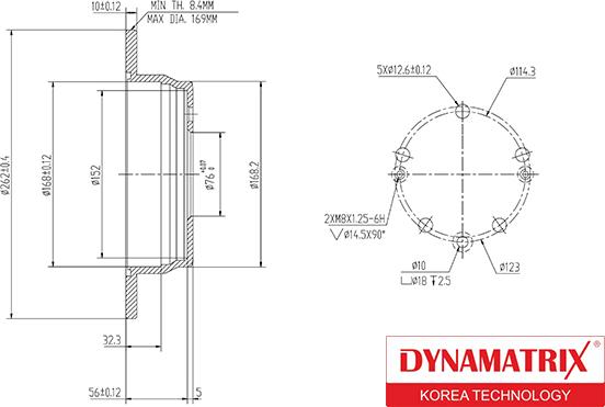 Dynamatrix DBD1618 - Disque de frein cwaw.fr