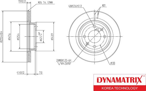 Dynamatrix DBD1636 - Disque de frein cwaw.fr