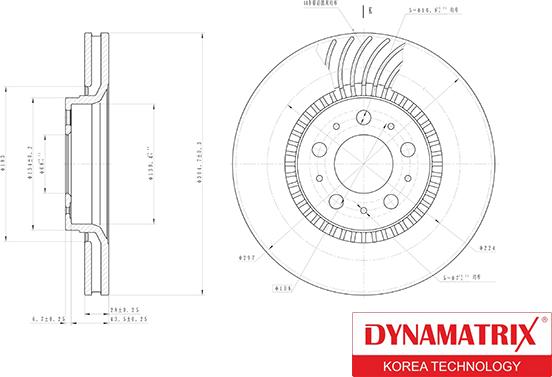 Dynamatrix DBD1078 - Disque de frein cwaw.fr