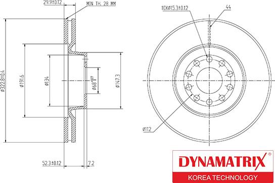 Dynamatrix DBD1150 - Disque de frein cwaw.fr