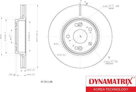 Dynamatrix DBD1182 - Disque de frein cwaw.fr