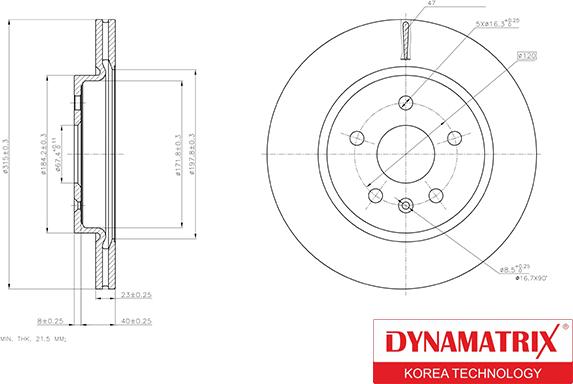 Dynamatrix DBD1805C - Disque de frein cwaw.fr