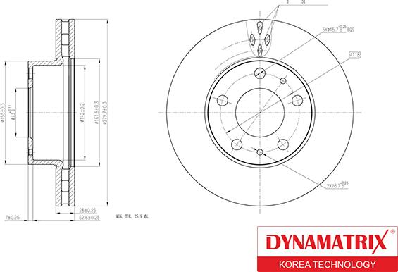 Dynamatrix DBD1800 - Disque de frein cwaw.fr