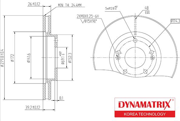 Dynamatrix DBD1300 - Disque de frein cwaw.fr