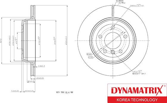 Dynamatrix DBD1260 - Disque de frein cwaw.fr