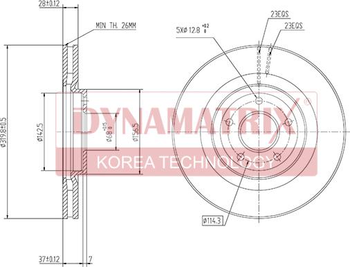 Dynamatrix DBD1724 - Disque de frein cwaw.fr