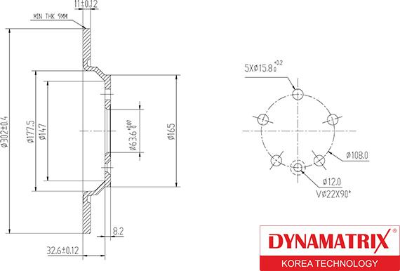 Dynamatrix DBD1720 - Disque de frein cwaw.fr