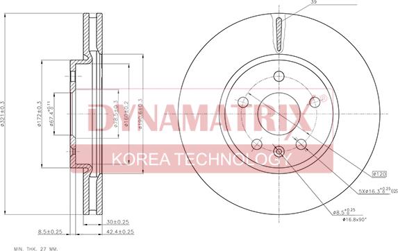 Dynamatrix DBD1722C - Disque de frein cwaw.fr