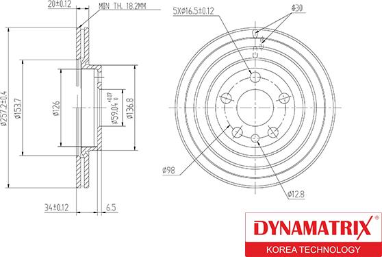 Dynamatrix DBD842 - Disque de frein cwaw.fr