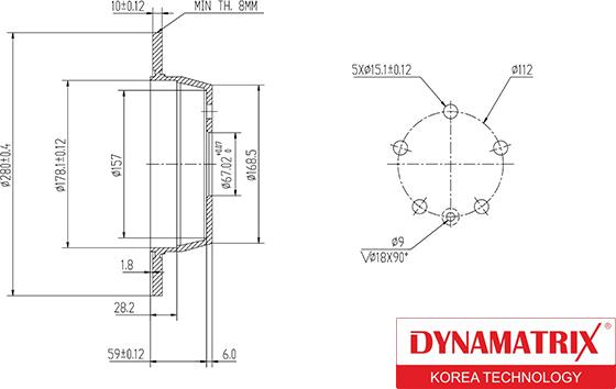 Dynamatrix DBD861 - Disque de frein cwaw.fr