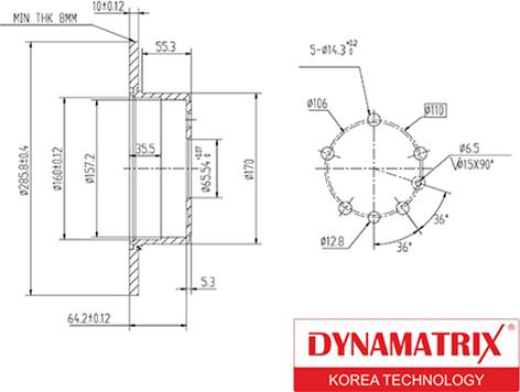 Dynamatrix DBD811 - Disque de frein cwaw.fr