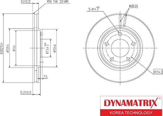 Dynamatrix DBD366 - Disque de frein cwaw.fr