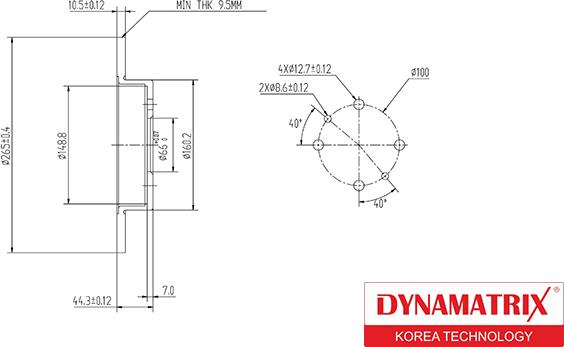 Dynamatrix DBD362 - Disque de frein cwaw.fr