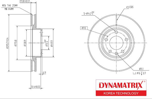 Dynamatrix DBD330 - Disque de frein cwaw.fr