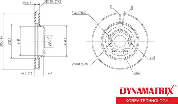 Dynamatrix DBD799 - Disque de frein cwaw.fr