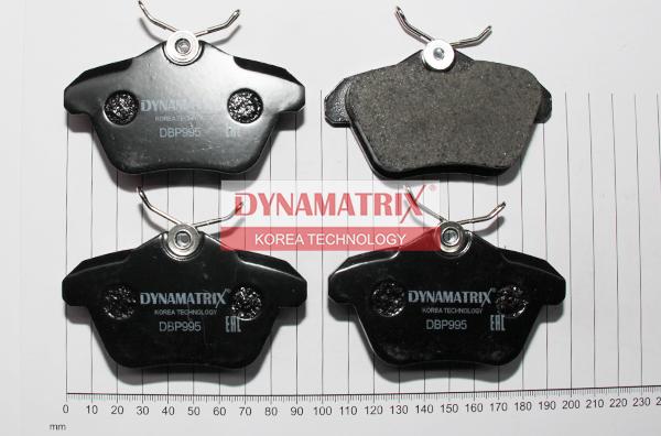 Dynamatrix DBP995 - Kit de plaquettes de frein, frein à disque cwaw.fr