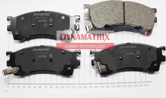 Dynamatrix DBP984 - Kit de plaquettes de frein, frein à disque cwaw.fr