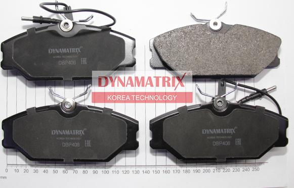 Dynamatrix DBP406 - Kit de plaquettes de frein, frein à disque cwaw.fr