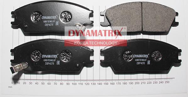 Dynamatrix DBP4076 - Kit de plaquettes de frein, frein à disque cwaw.fr