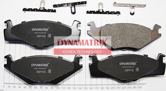 Dynamatrix DBP419 - Kit de plaquettes de frein, frein à disque cwaw.fr