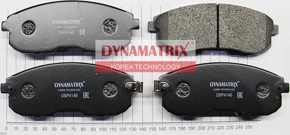 Dynamatrix DBP4148 - Kit de plaquettes de frein, frein à disque cwaw.fr