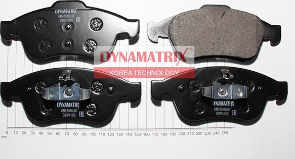 Dynamatrix DBP4180 - Kit de plaquettes de frein, frein à disque cwaw.fr