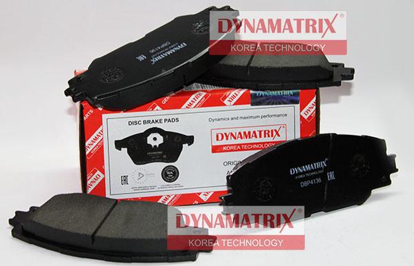 Dynamatrix DBP4136 - Kit de plaquettes de frein, frein à disque cwaw.fr