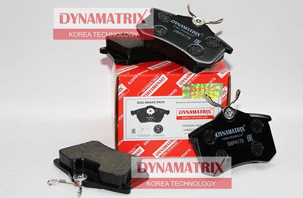 Dynamatrix DBP4178 - Kit de plaquettes de frein, frein à disque cwaw.fr