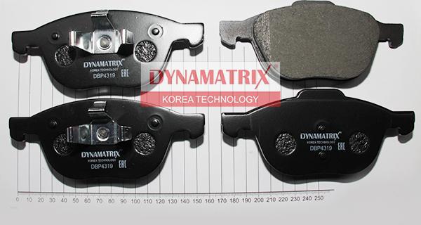 Dynamatrix DBP4319 - Kit de plaquettes de frein, frein à disque cwaw.fr