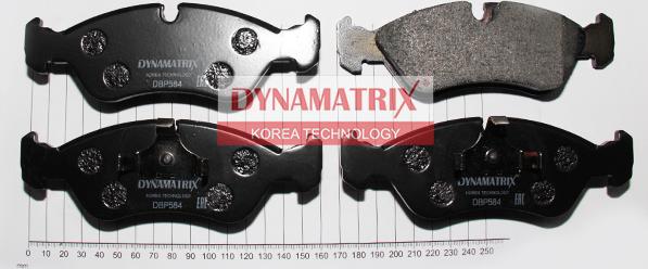 Dynamatrix DBP584 - Kit de plaquettes de frein, frein à disque cwaw.fr