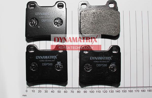 Dynamatrix DBP586 - Kit de plaquettes de frein, frein à disque cwaw.fr