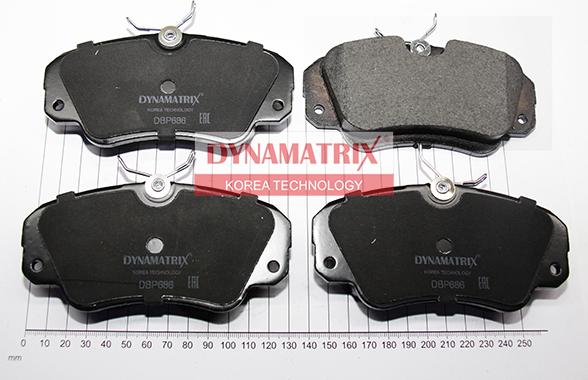 Dynamatrix DBP686 - Kit de plaquettes de frein, frein à disque cwaw.fr