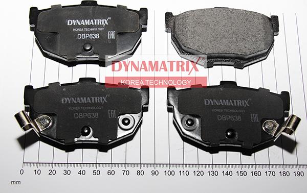 Dynamatrix DBP638 - Kit de plaquettes de frein, frein à disque cwaw.fr